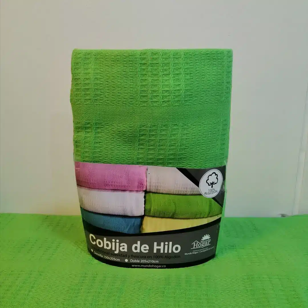 CobijaHiloVerdeLimon