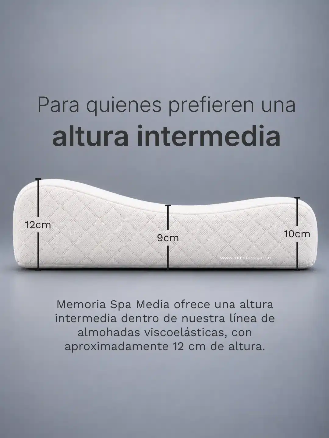 Almohada-Memory-Spa-cervical-media-dimensiones Almohada Memory Spa cervical media dimensiones