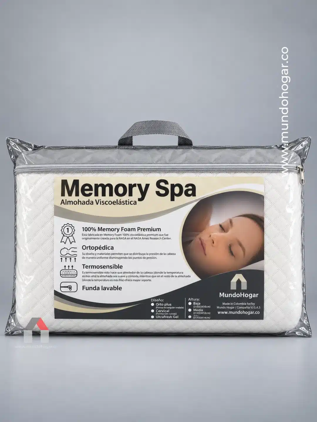 Almohada de memoria Memory Spa Alta