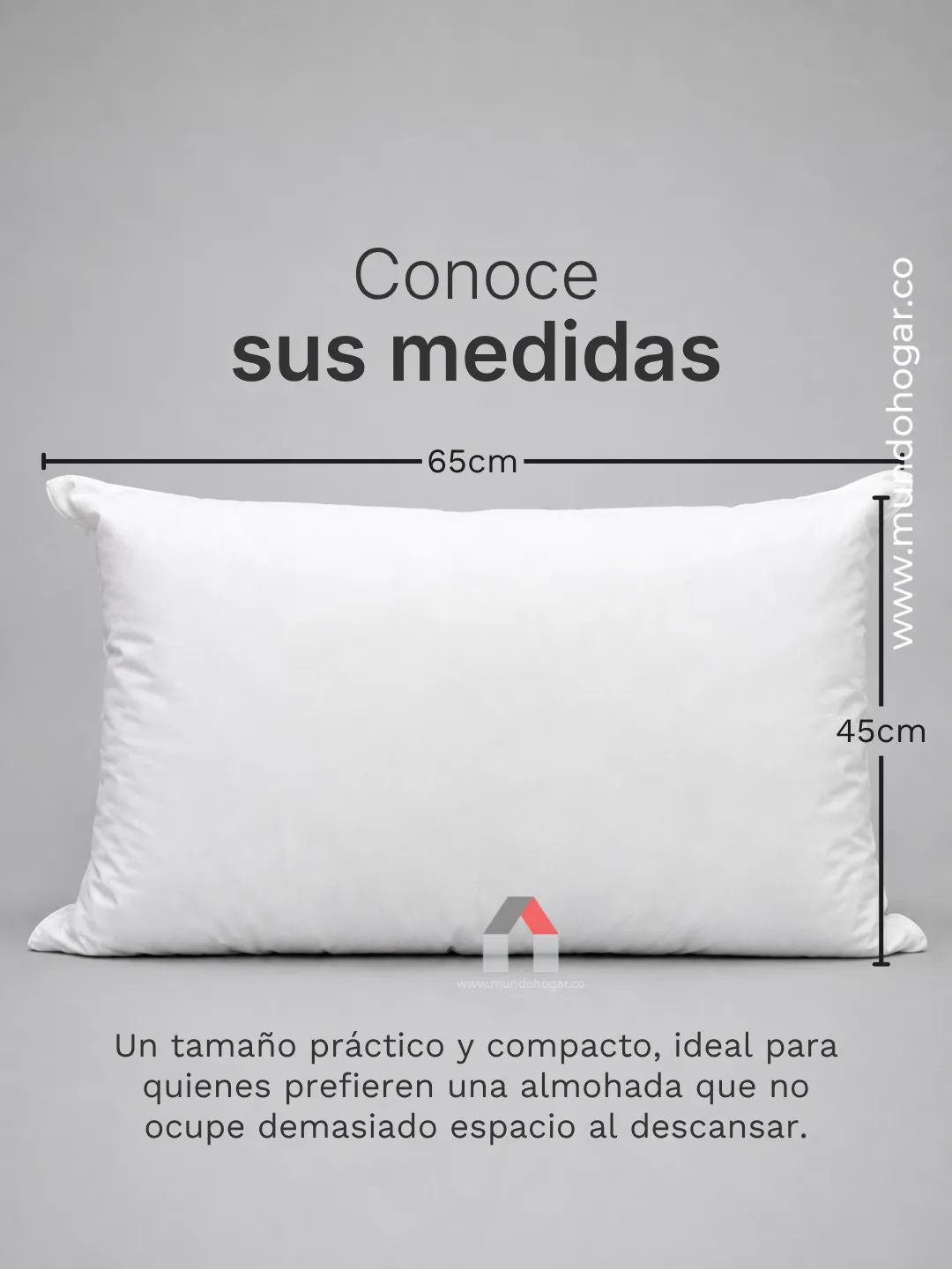 almohada italian 65x45 cm