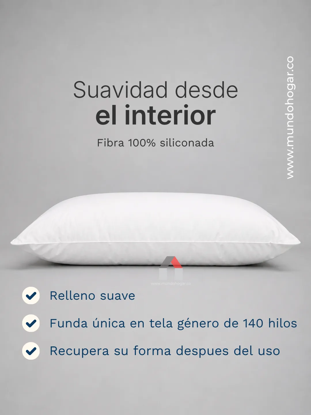 almohada italian fibra siliconada