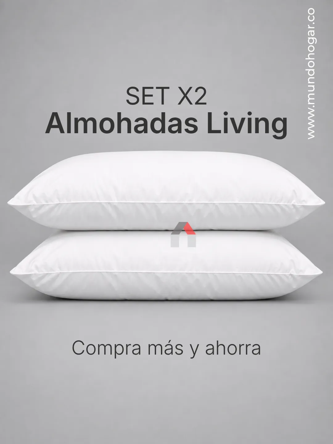 set x2 almohada alta living spa