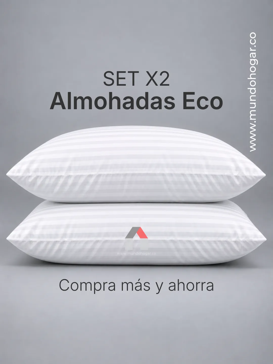 set-x2-almohada-media-eco set x2 almohada media eco
