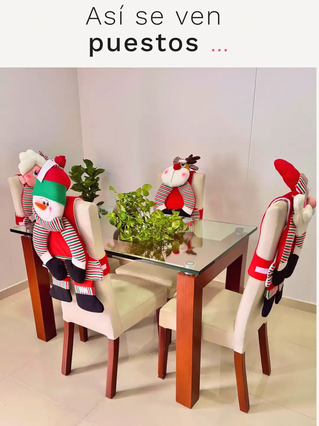 10 forros silla navidad como lucen