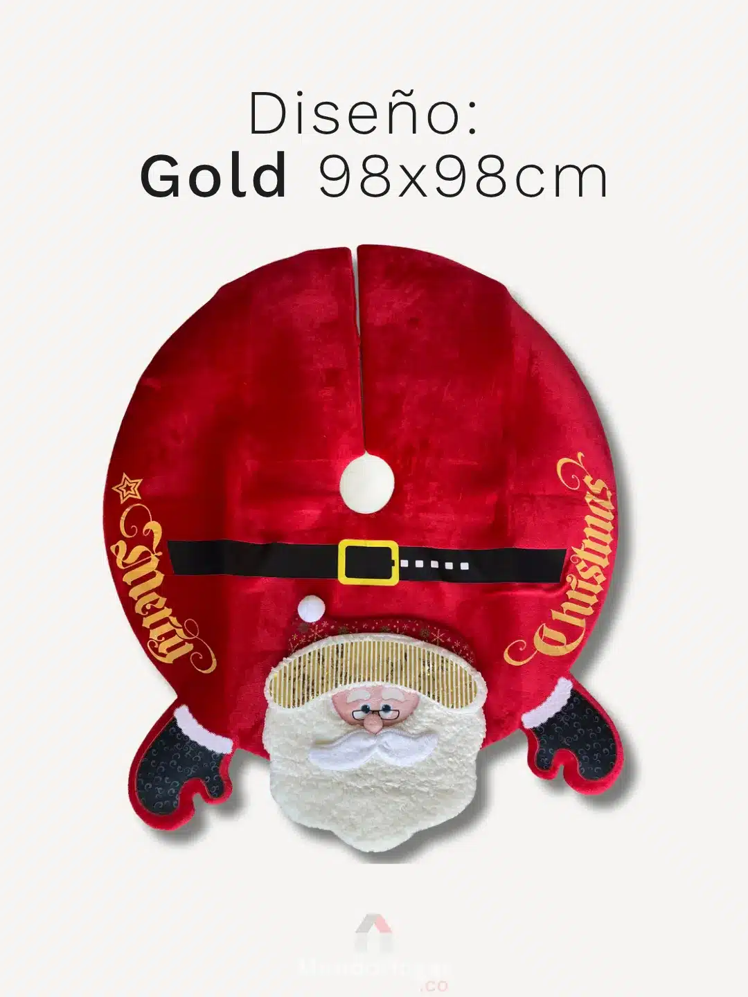 4 pie de arbol navidad gold