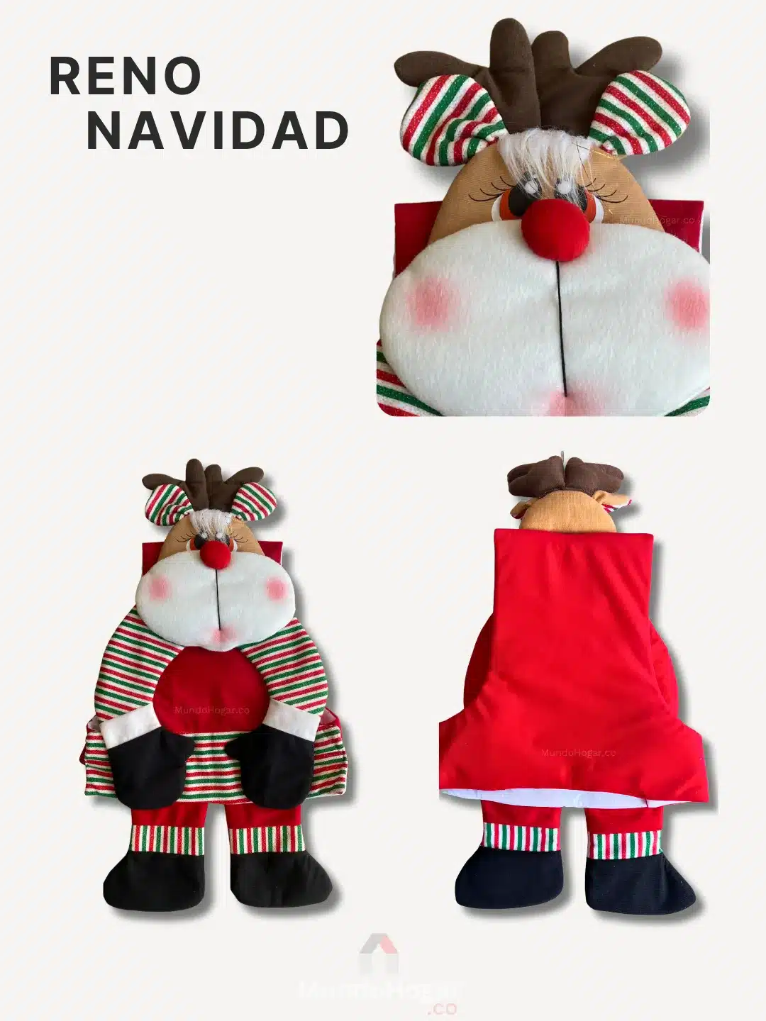 6 forros silla navidad reno