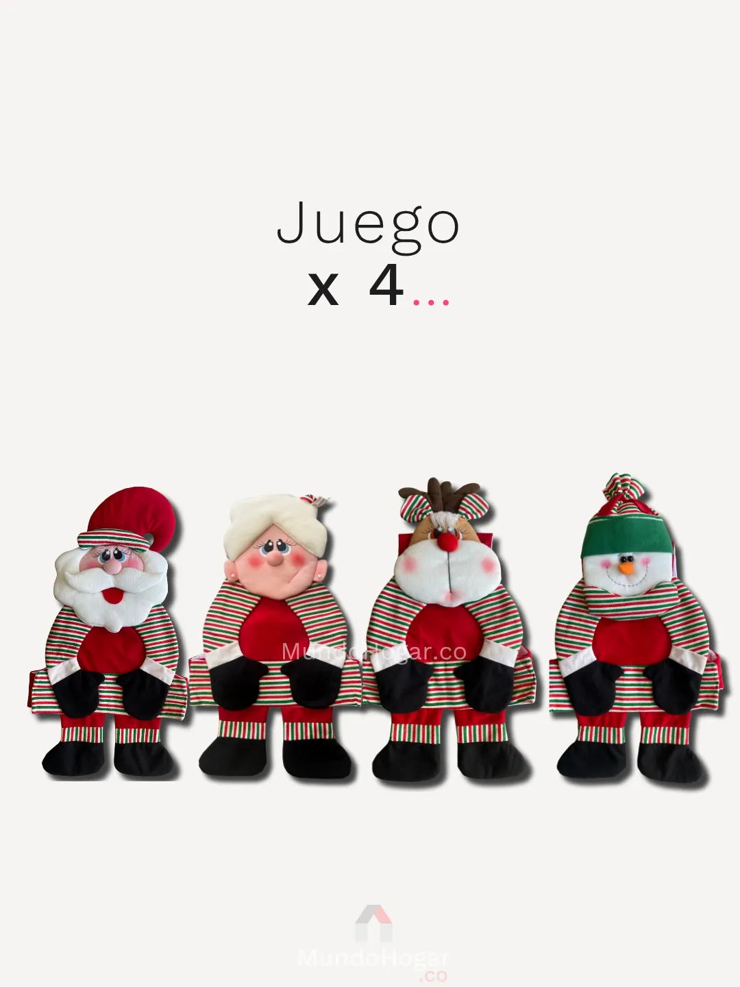 8 forros silla navidad