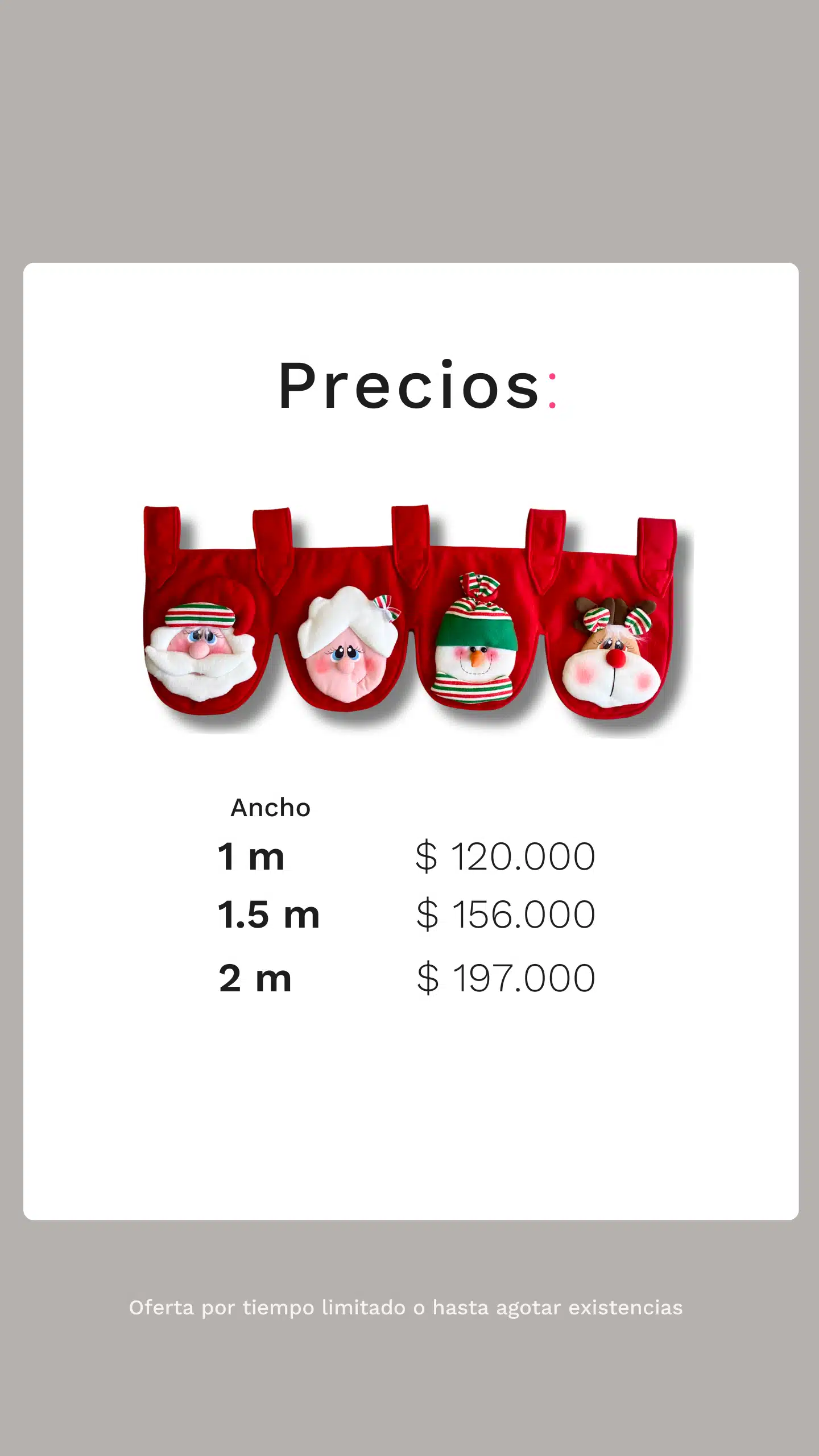 5 cenefas navidad cortinas