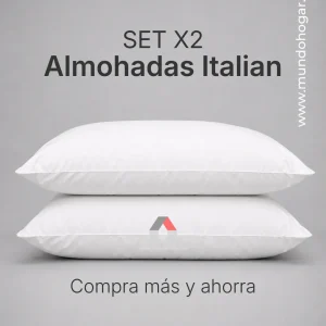 Inicio 22 Set x2 Almohadas Bajas Italian