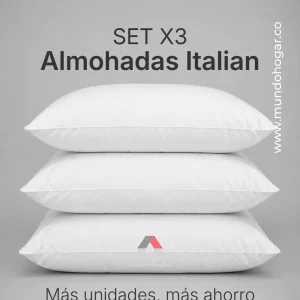 Inicio 21 Set x3 Almohadas Bajas Italian