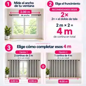 5. Cuántas cortinas necesitas 5. Cuantas cortinas necesitas