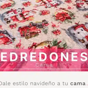 Inicio 21 Edredón Navideño Doble Faz